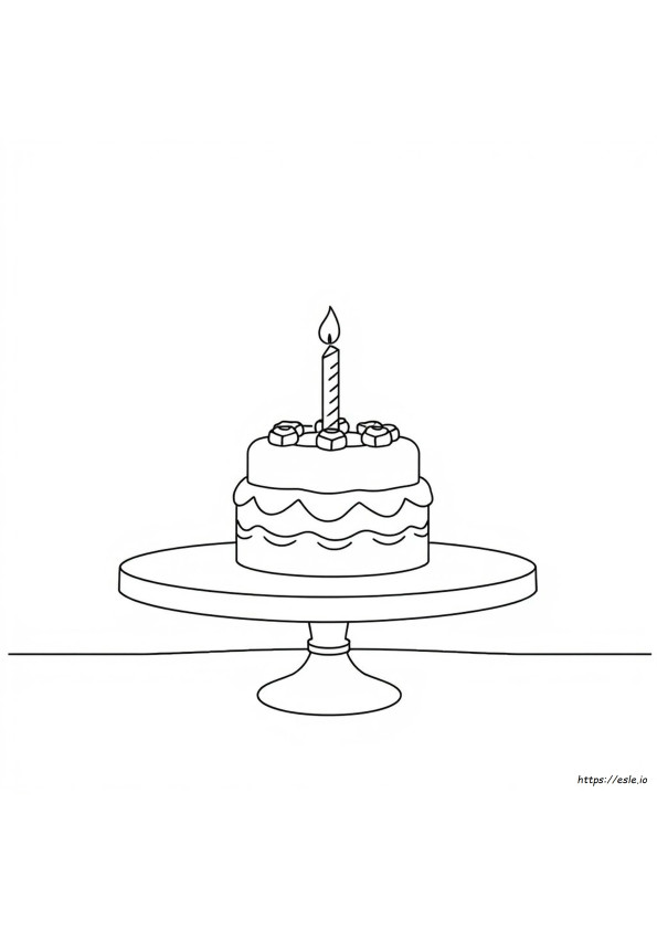 Gambar Mewarnai Kue