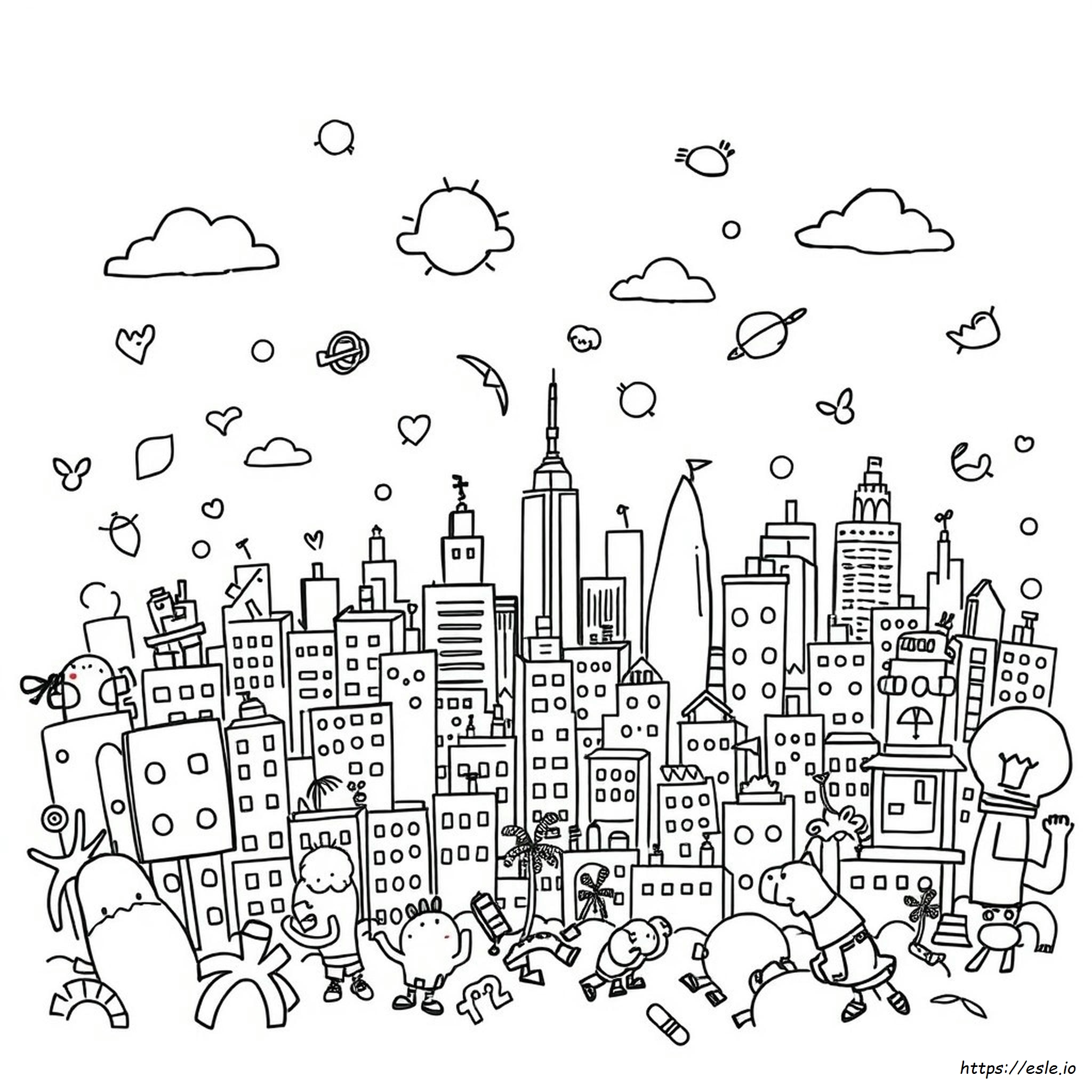 Doodle Invasion Coloring Pages