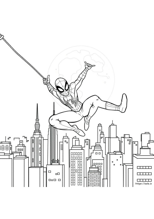 Pagini De Colorat Spiderman Crayola