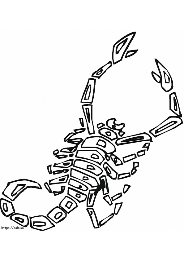 Coloriage Scorpion 6 à imprimer dessin
