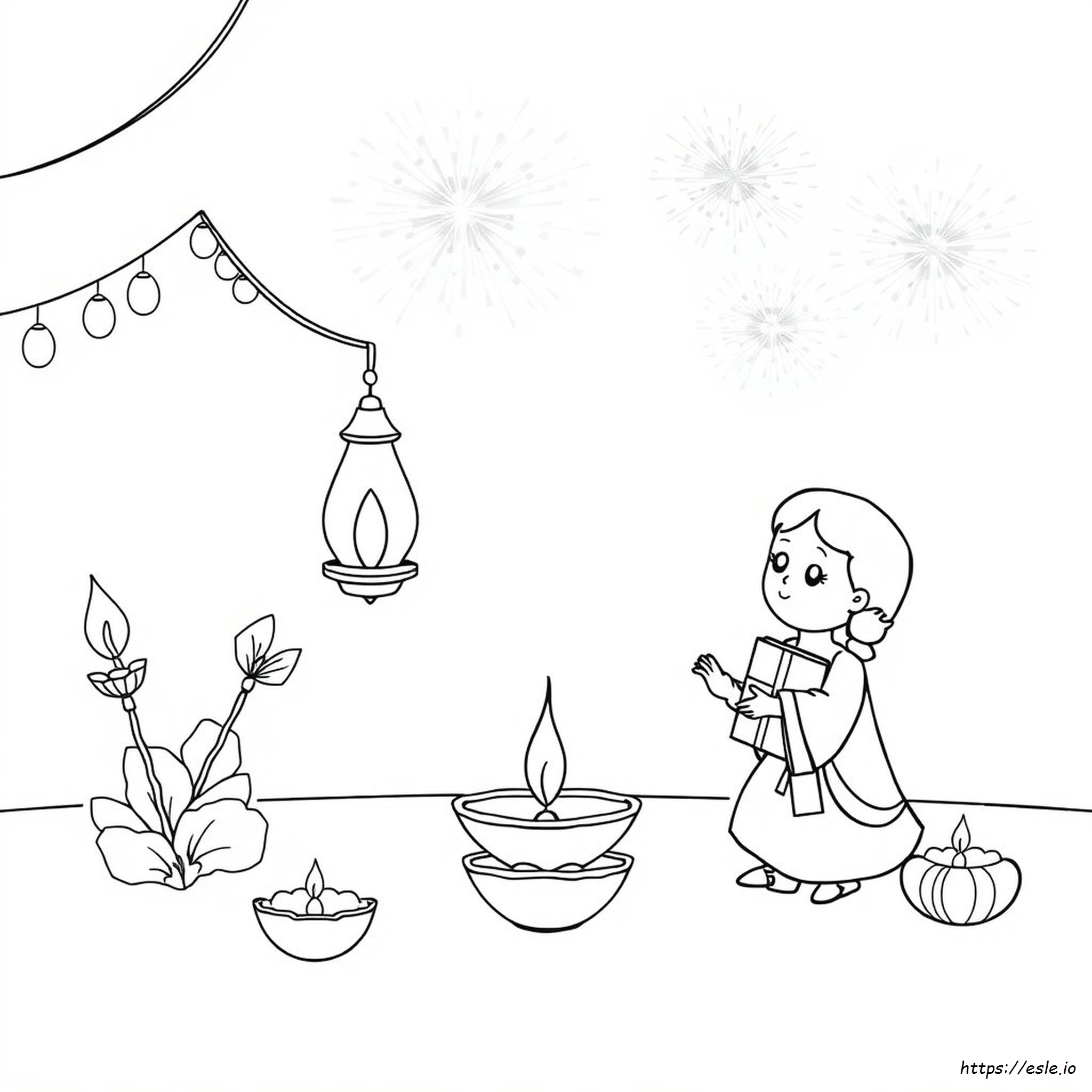 Diwali Bilder Zum Ausmalen