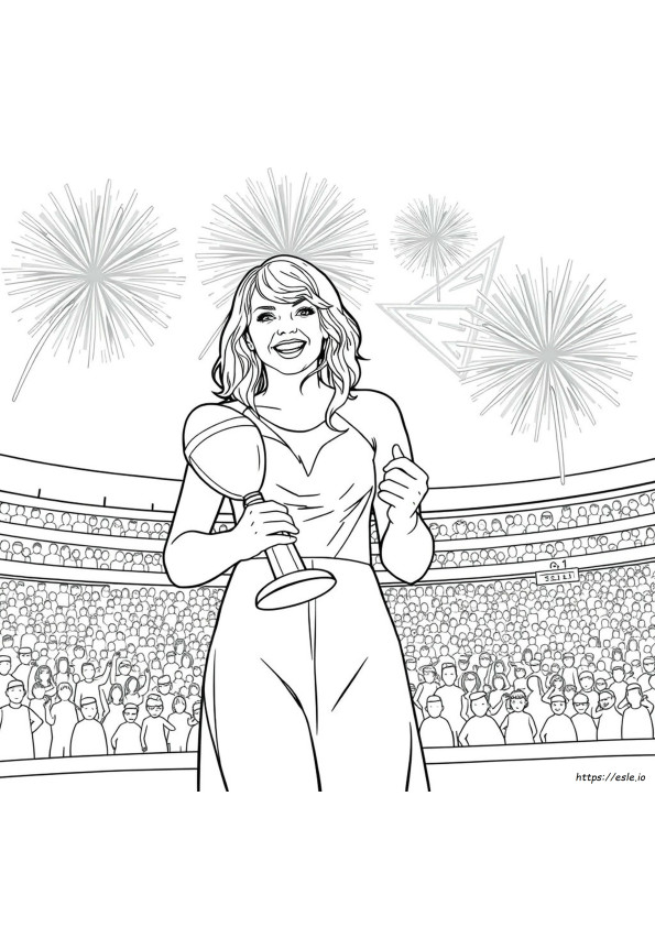Kolorowanki Taylor Swift Super Bowl