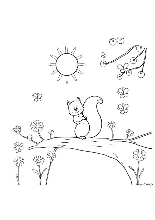 Sonniger Tag Ausmalbild