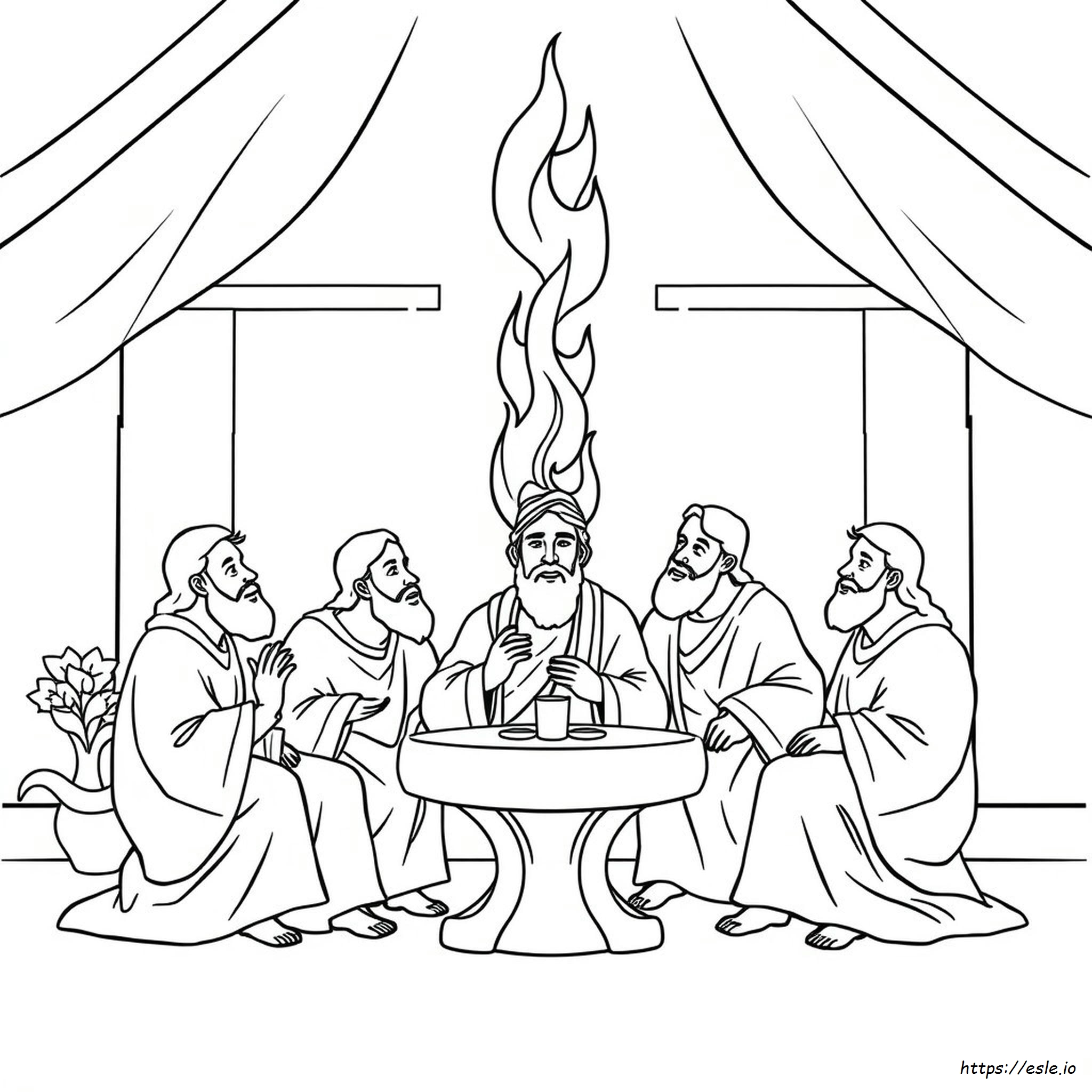 Free Printable Pentecost Coloring Page