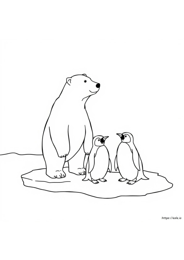 Ijsbeer En Pinguïn Kleurplaten