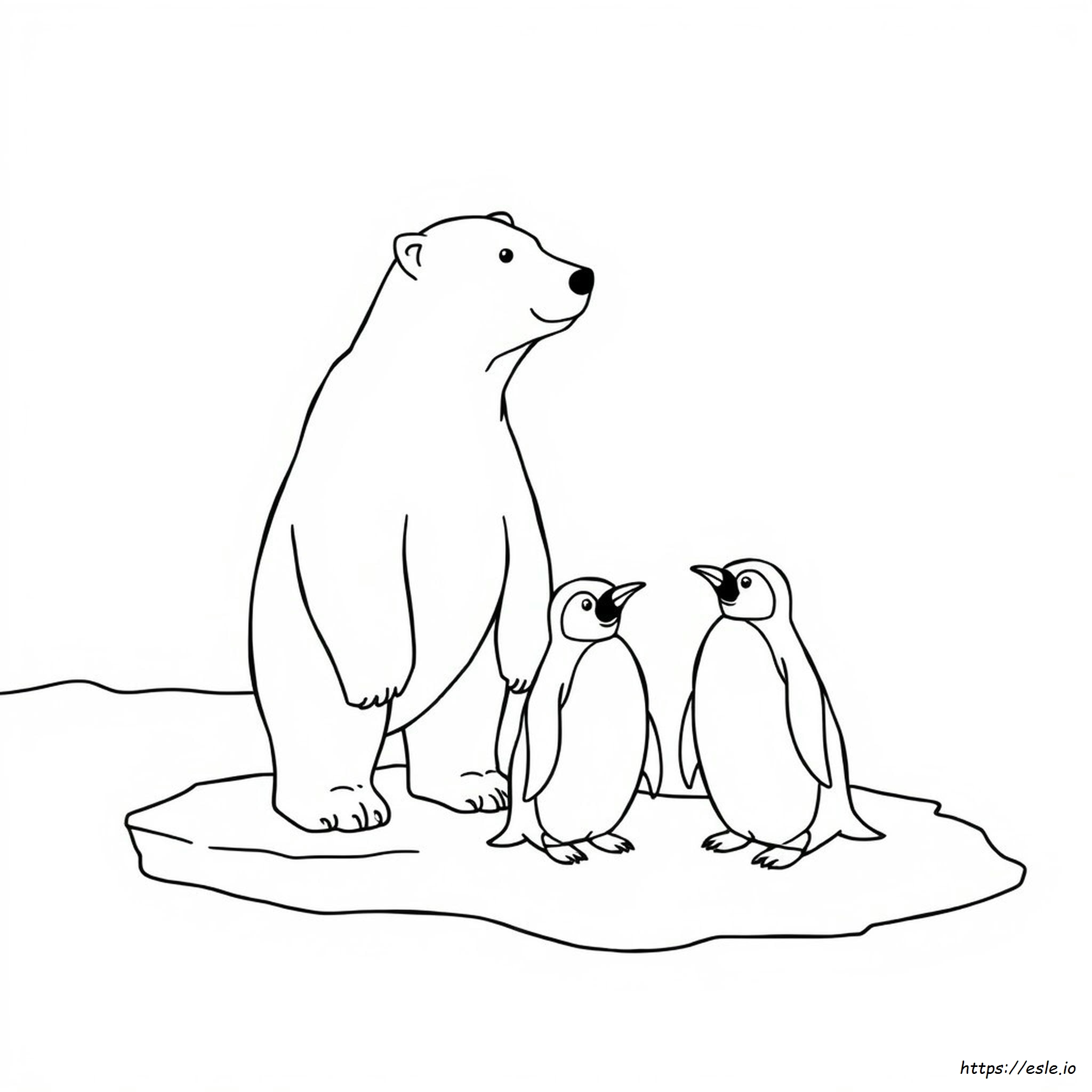 Polarbär Und Pinguin Ausmalbilder