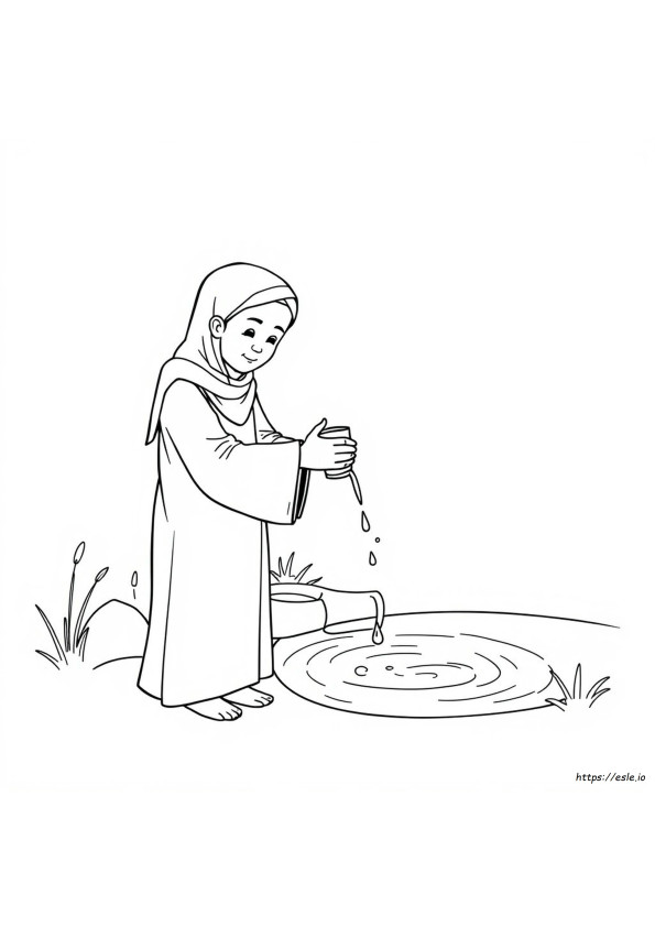 Wudu Para Colorir