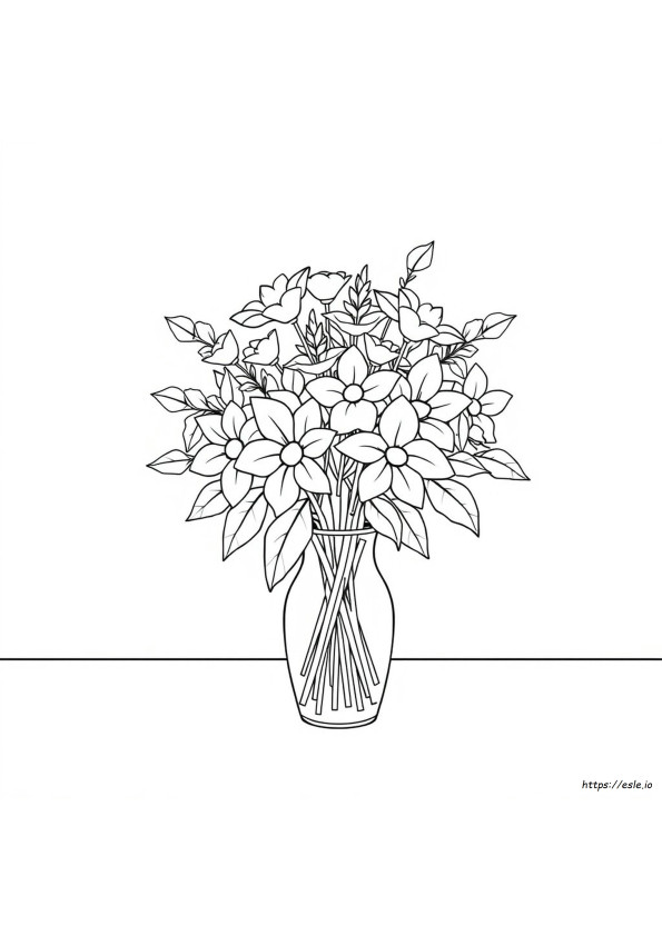 Blumenstrauß Ausmalbilder