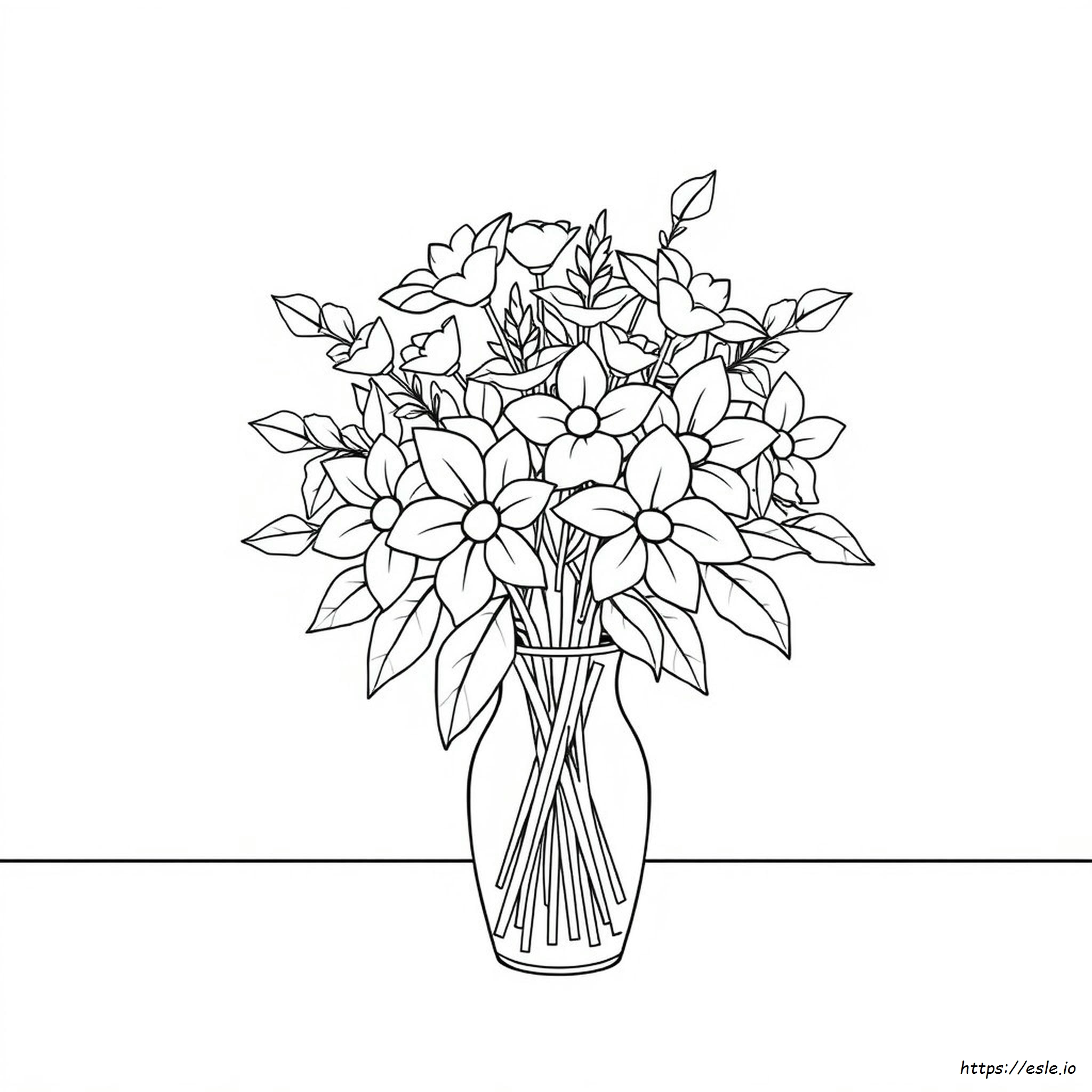 Bouquet Colouring Pages
