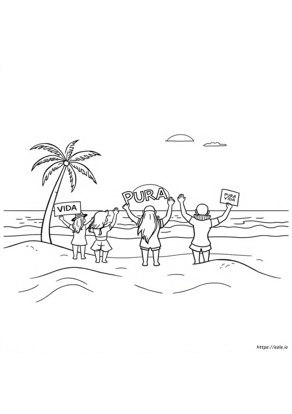 Pura Vida Coloring Sheets
