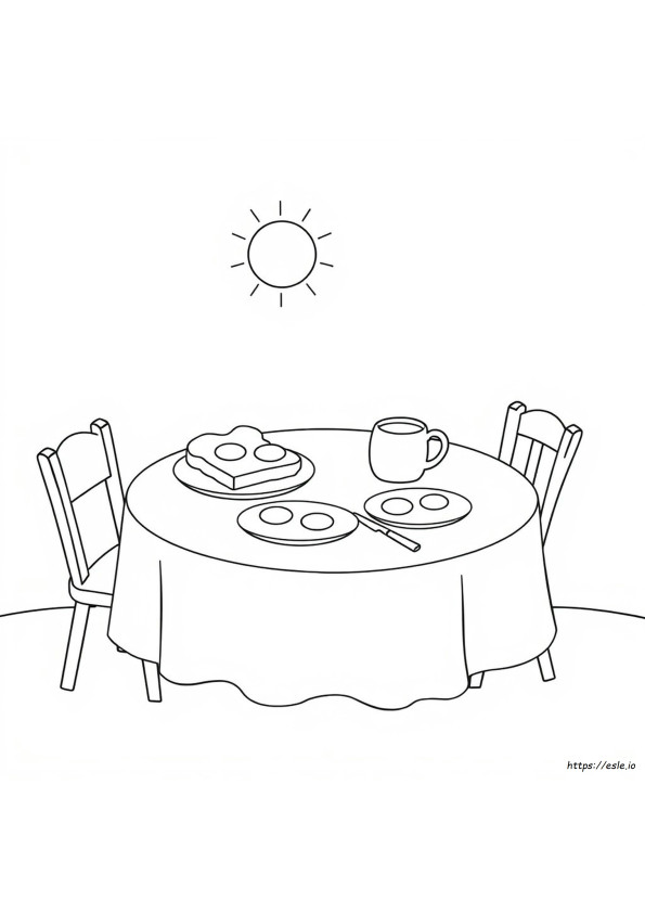 Sarapan Mewarnai Gambar