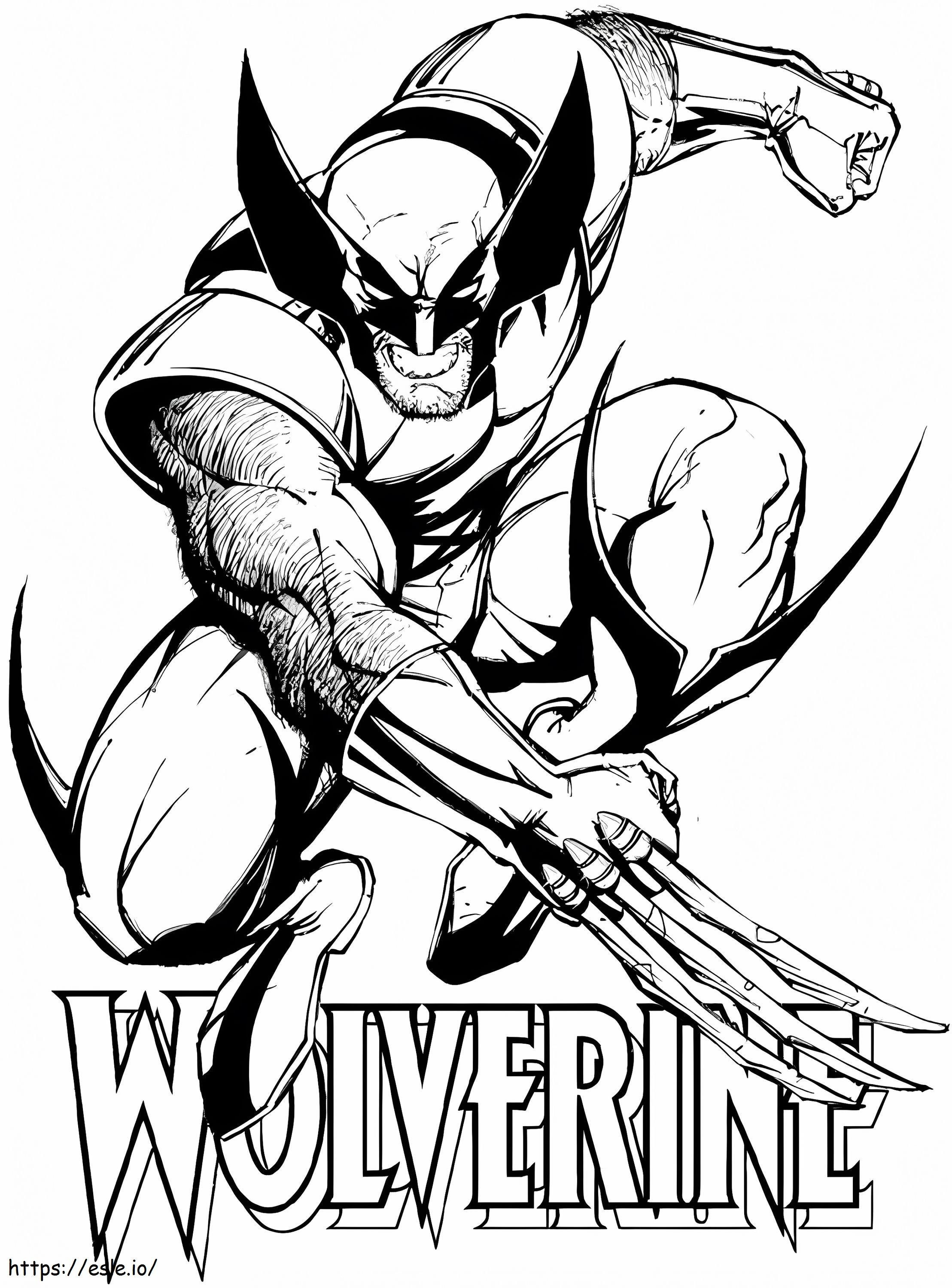 X Men Wolverine de colorat