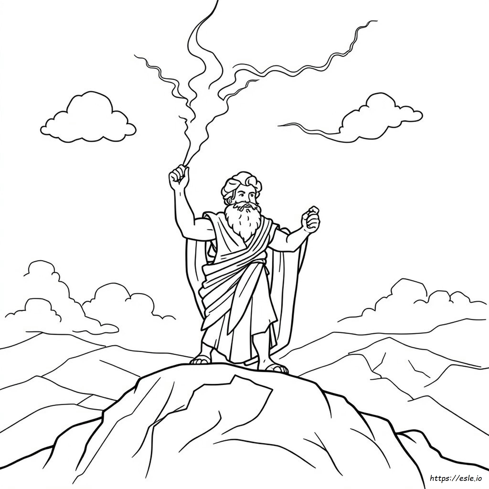 Kolorowanka Do Druku Zeus