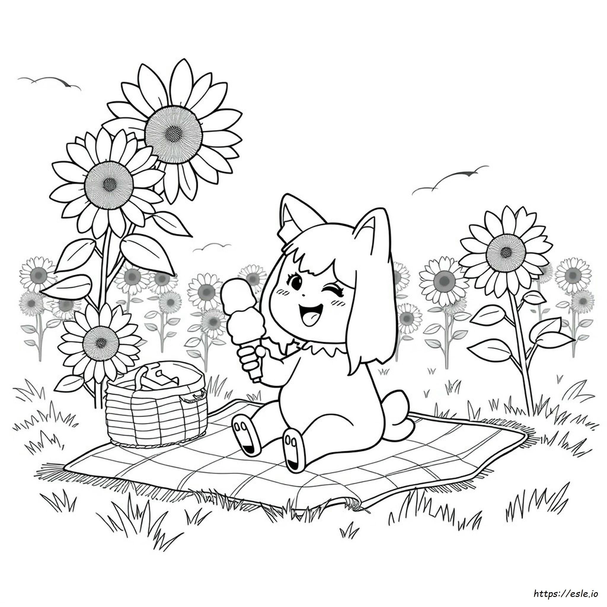 Summer Kuromi Coloring Pages