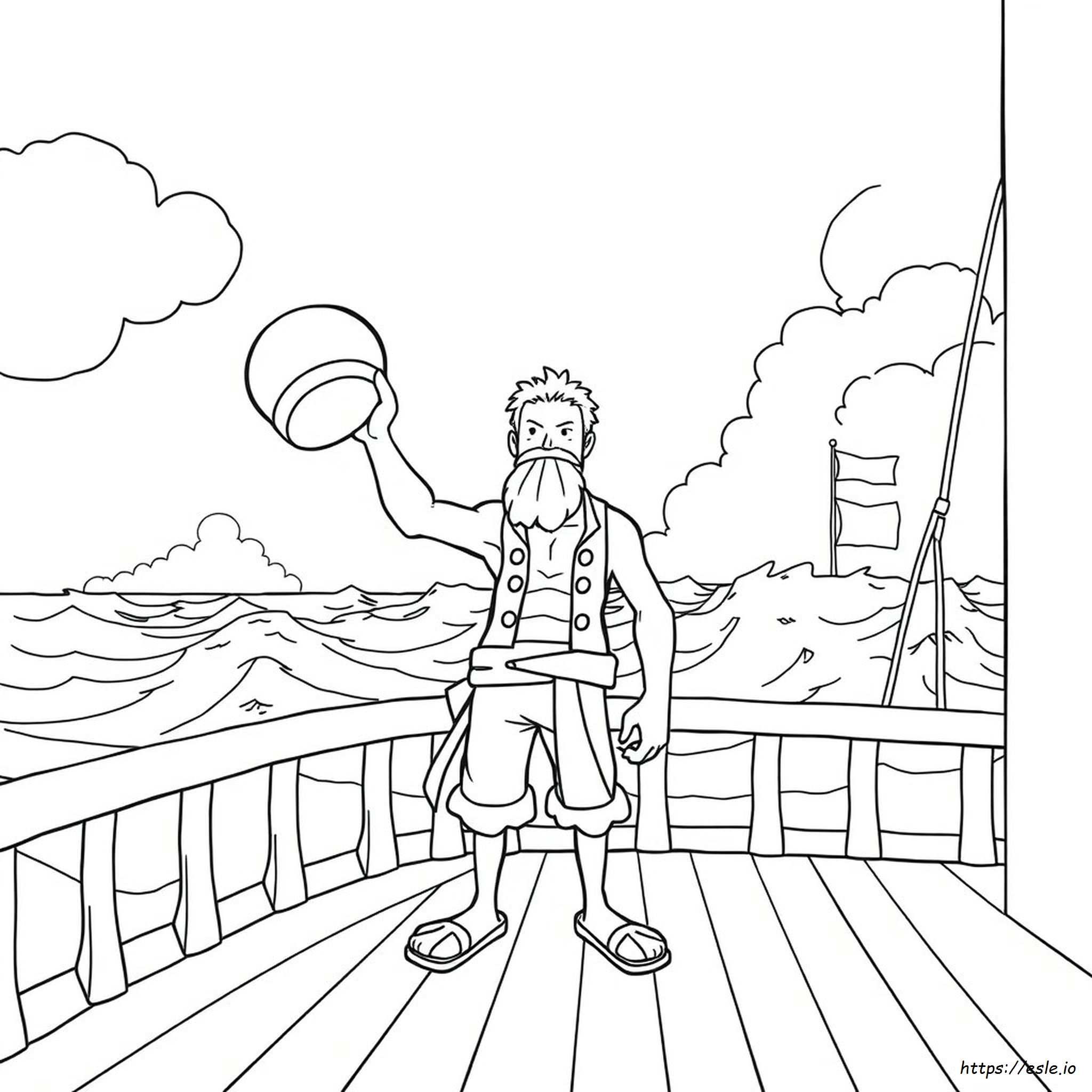 Shanks One Piece Coloring Pages