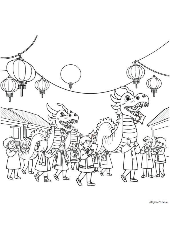 Gambar Mewarnai Tahun Baru Imlek