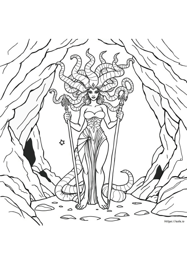 Medusa Coloring Page