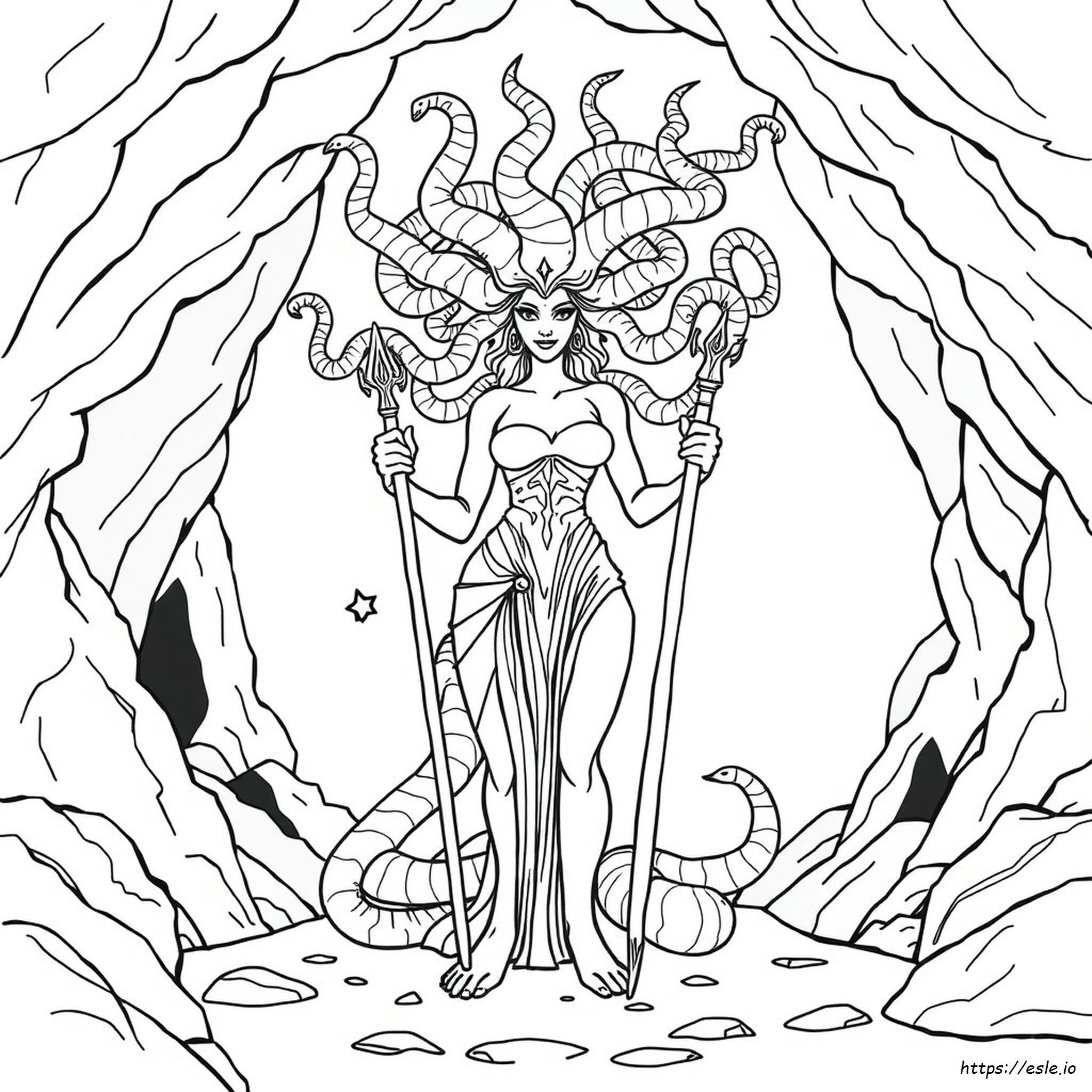 Medusa Coloring Page