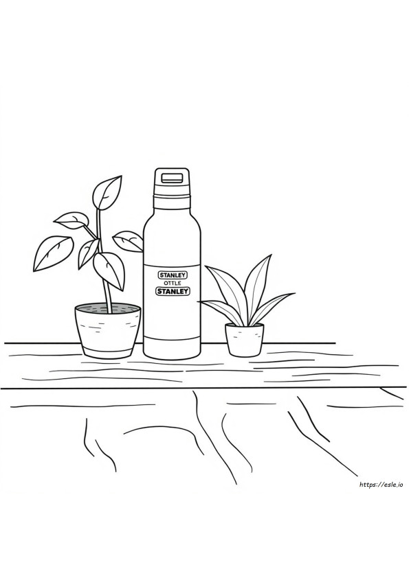 Gambar Mewarnai Botol Air Stanley