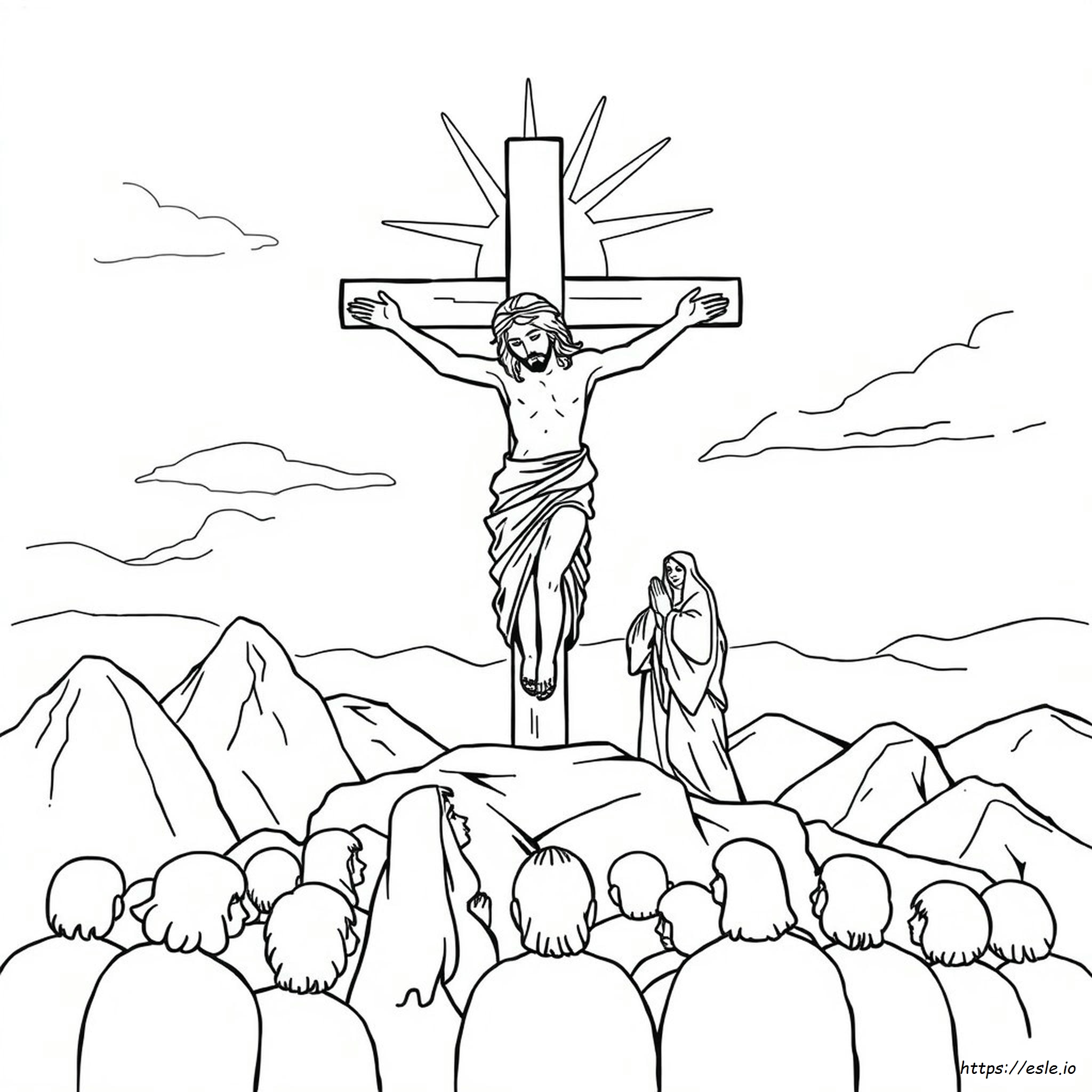 Hojas Para Colorear De La Crucifixión