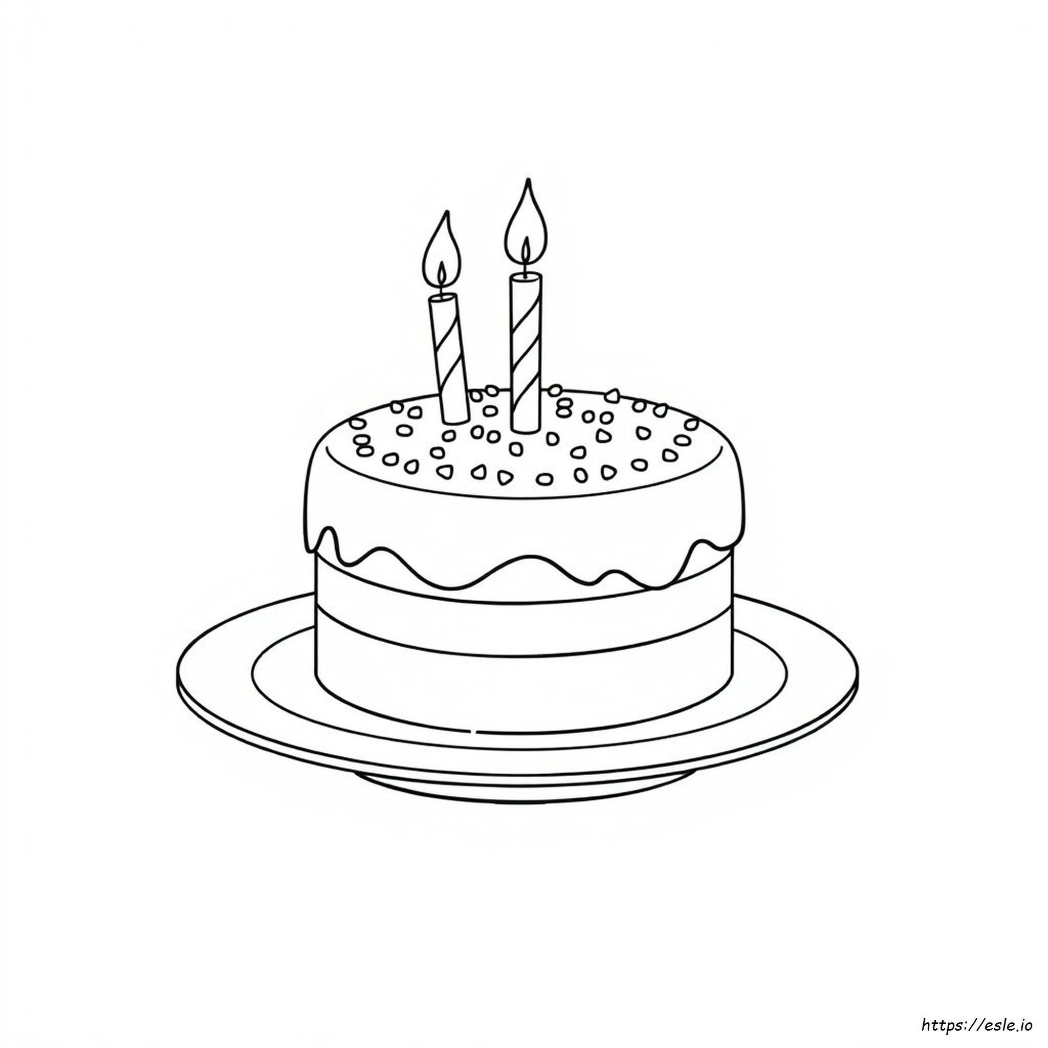Colouring Pages Of Cake