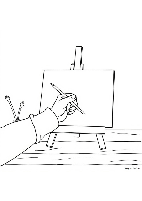 Gambar Mewarnai Tangan Kanan