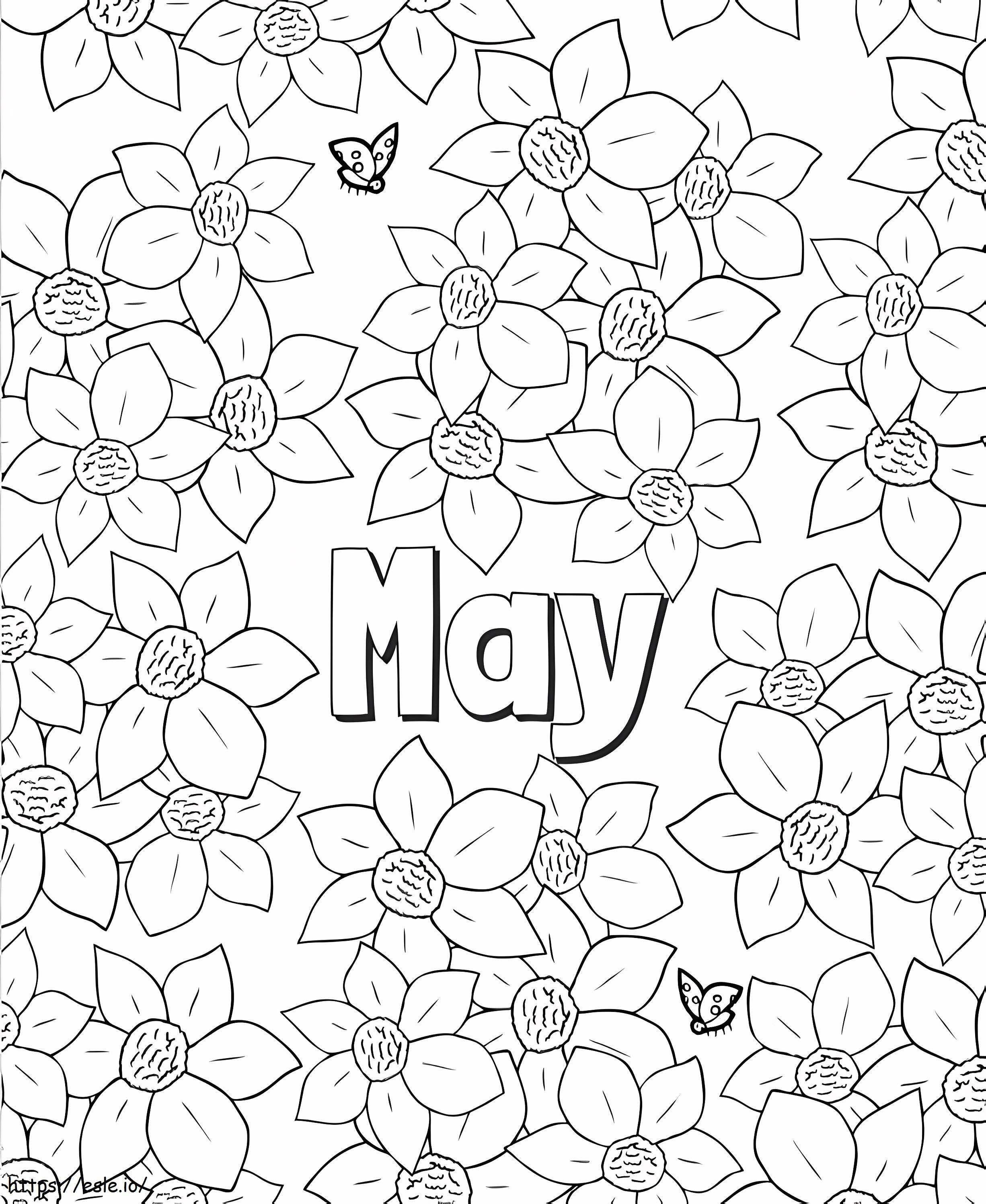 May 9 coloring page
