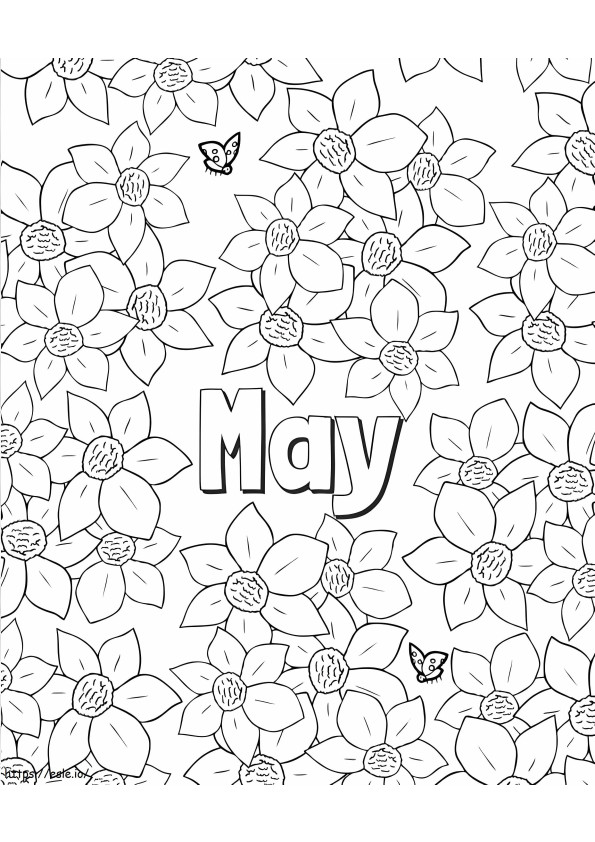 May 9 coloring page