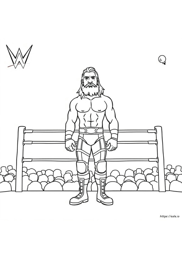 Seth Rollins Wwe Gambar Mewarnai
