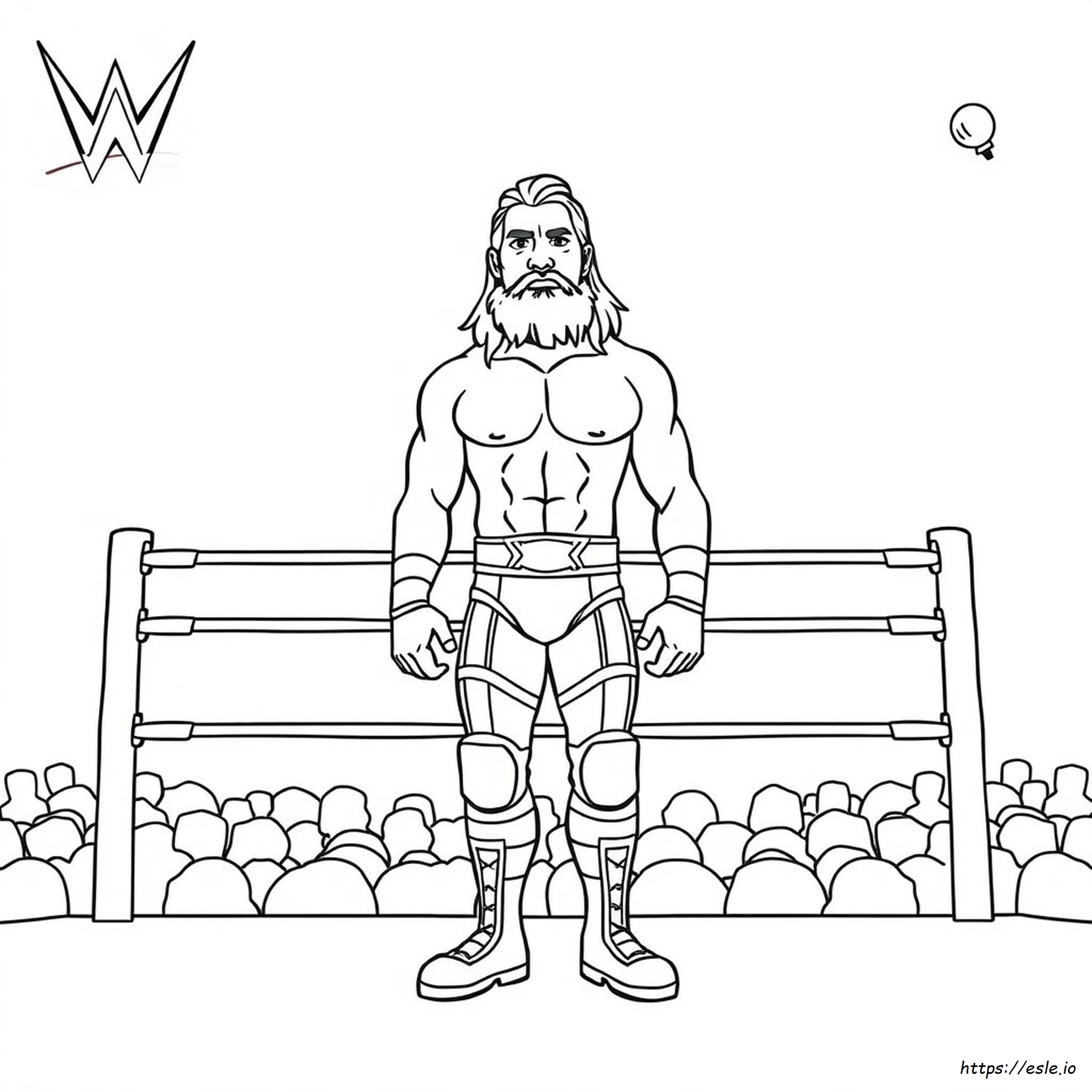 Seth Rollins Wwe Disegni Da Colorare