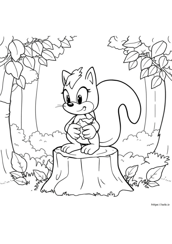 Sonic Coloring Drawing