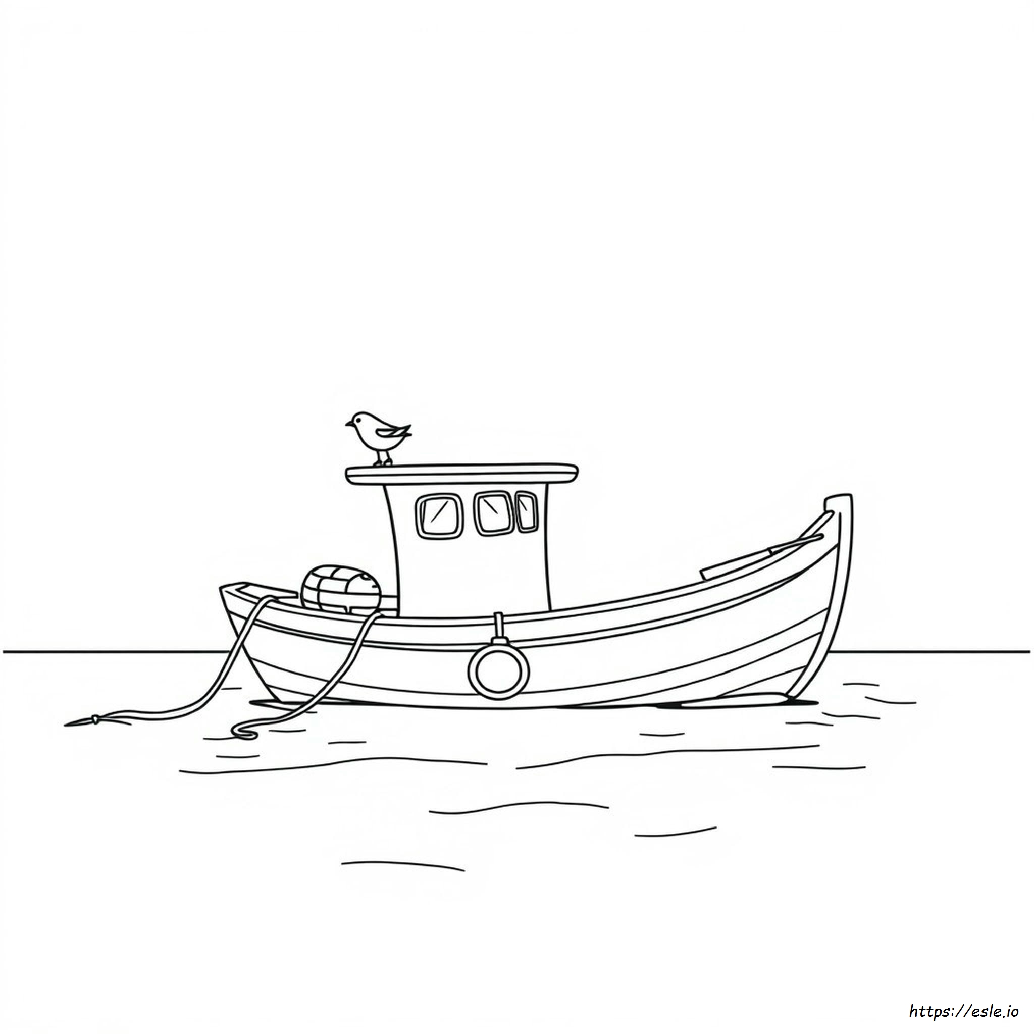 Dibujos Para Colorear De Barcos De Pesca