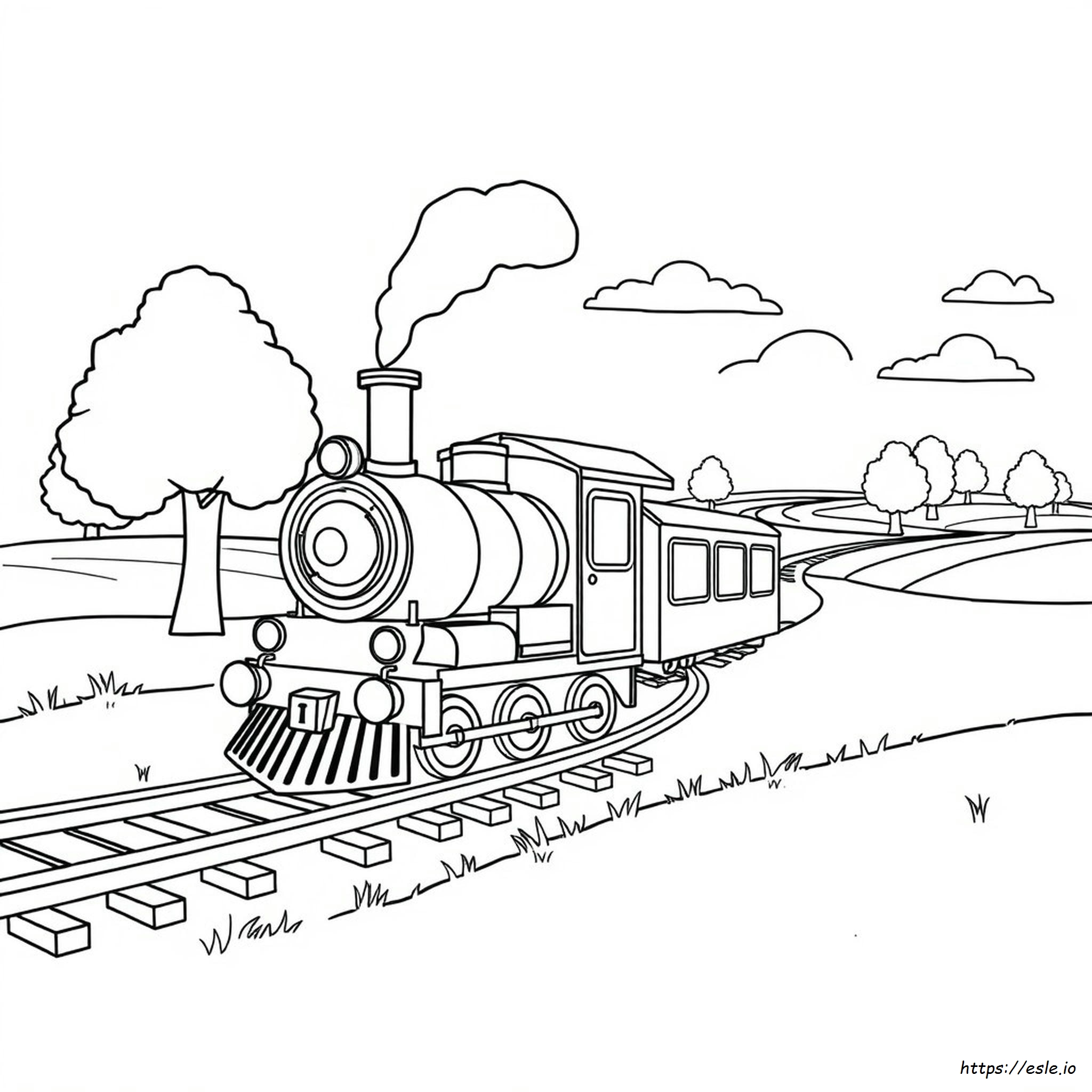 Train Car Coloring Pages