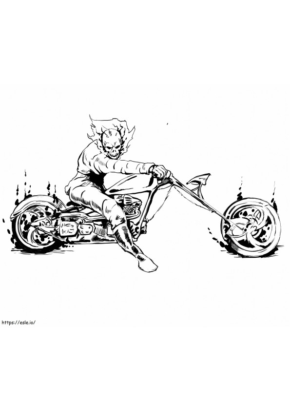 Ghost Rider 10 coloring page