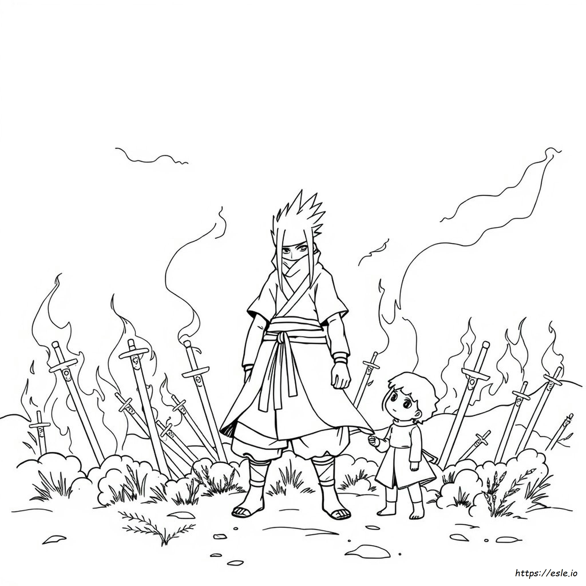 Hashirama Coloring Pages