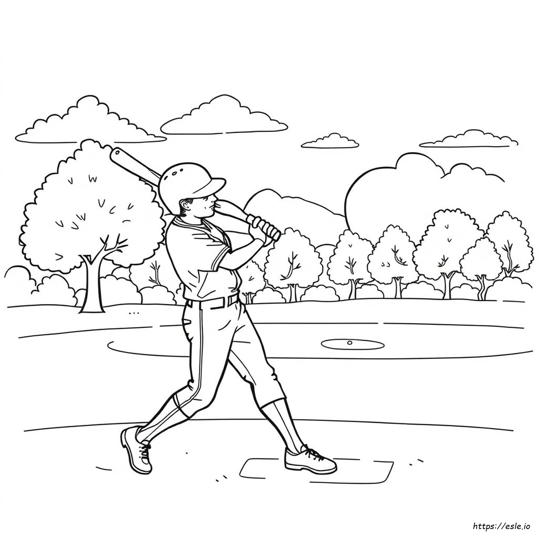 Softball Coloring Pictures