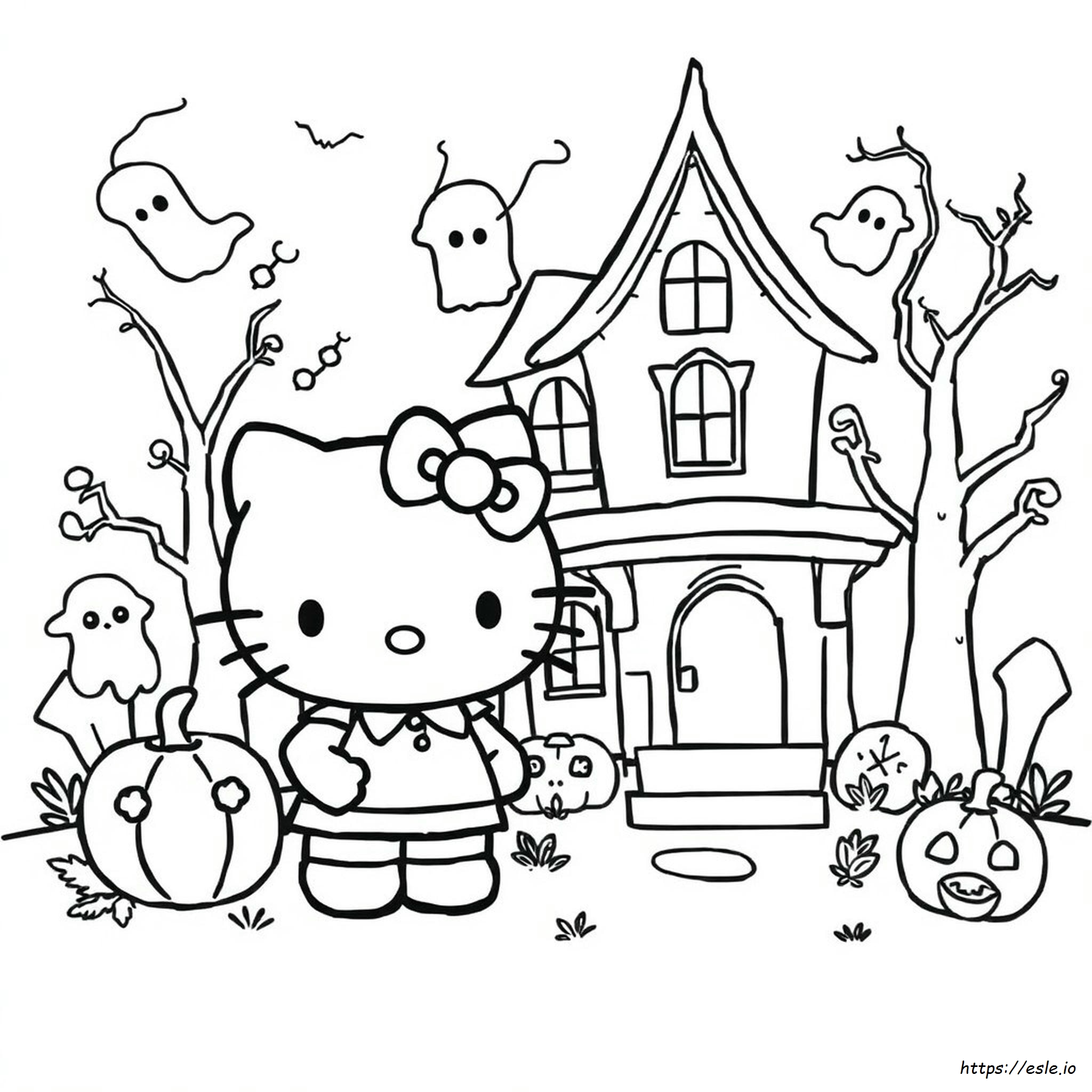 Hello Kitty Halloween Ausmalbilder