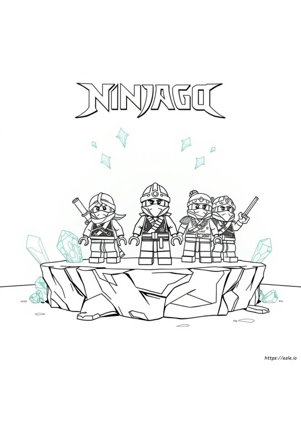 Ninjago Crystalized Coloring Pages