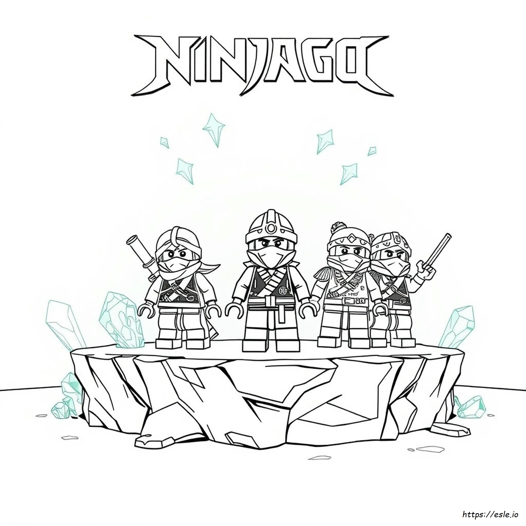 Ninjago Crystalized Coloring Pages