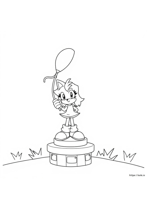 Páginas Para Colorear De Amy De Sonic El Erizo
