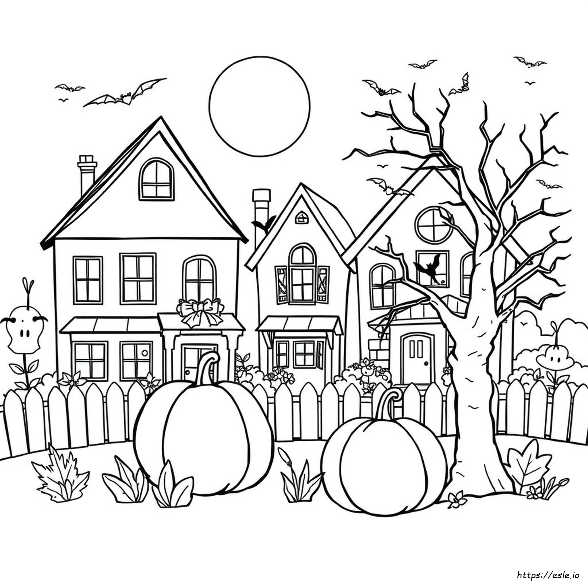 Halloween Hintergrund Ausmalbilder