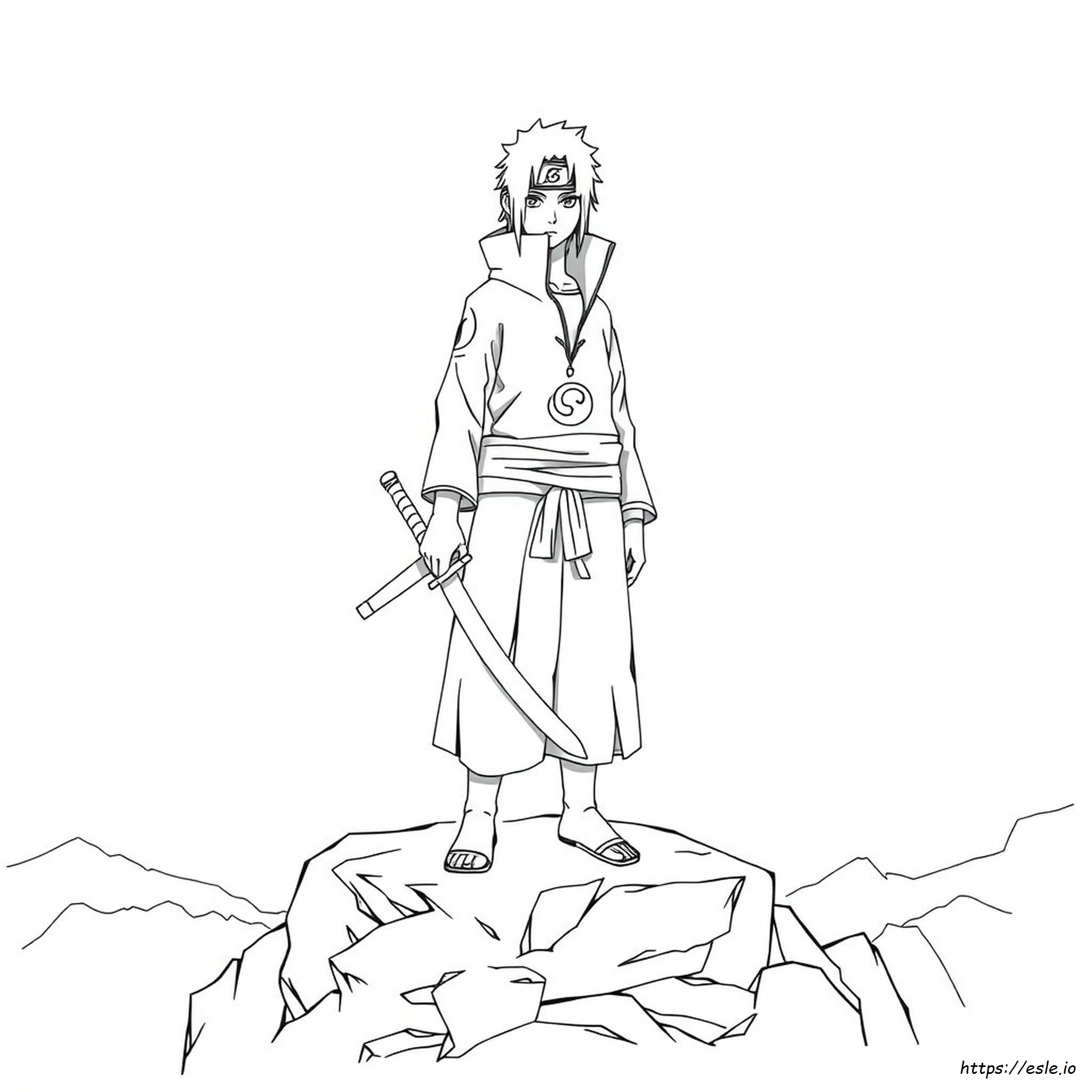 Full Body Itachi Coloring Page