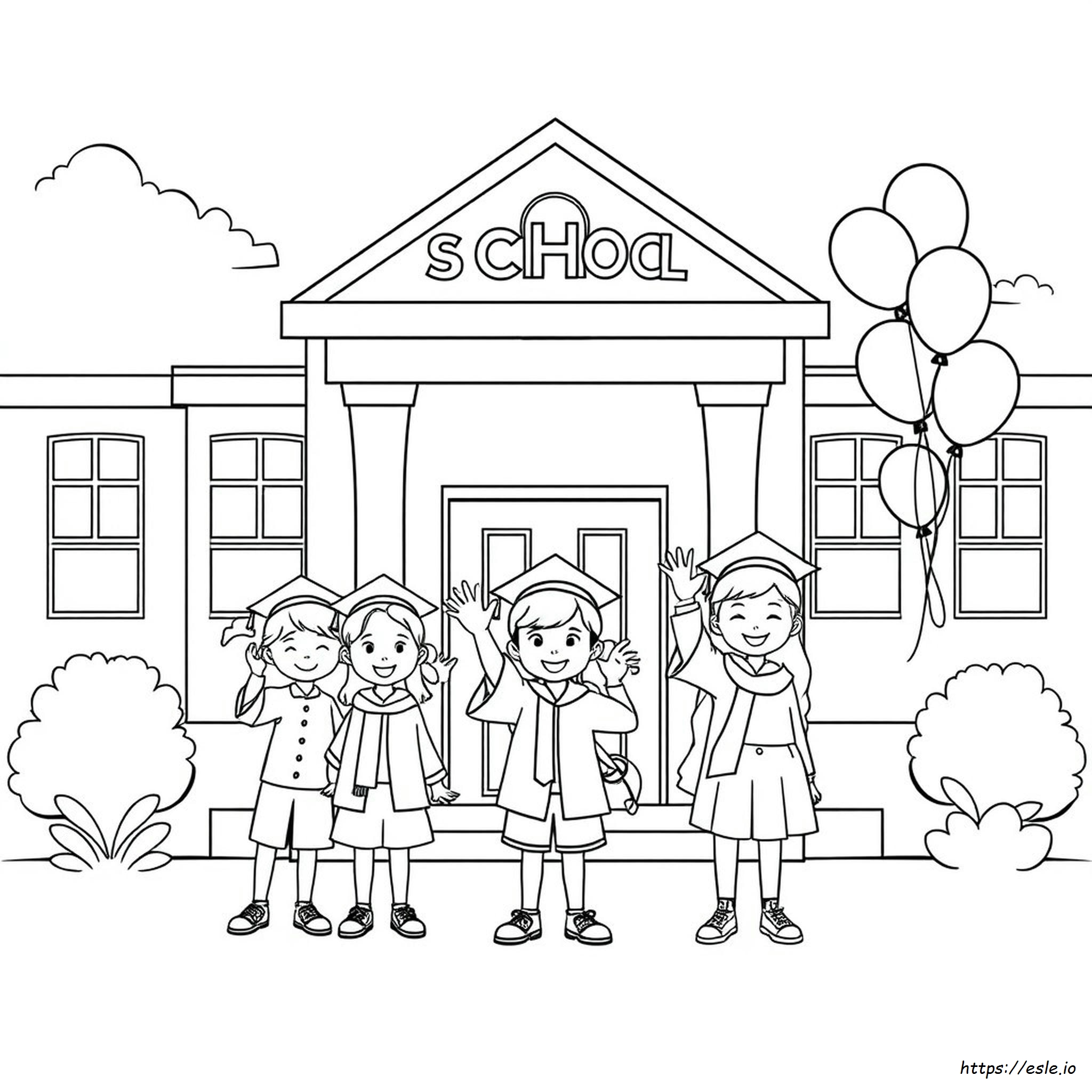 Última Semana De Escuela Para Colorear