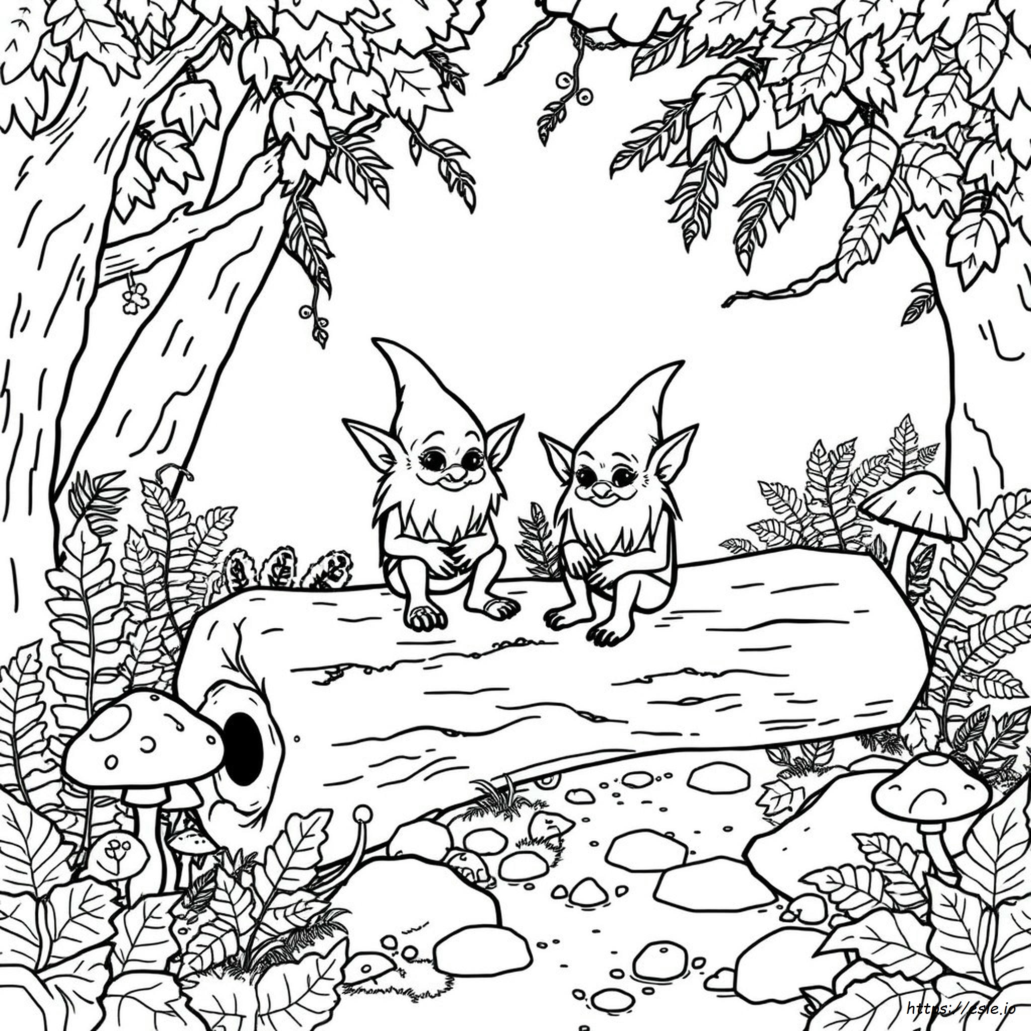 Einfacher Grüner Kobold Ausmalbilder
