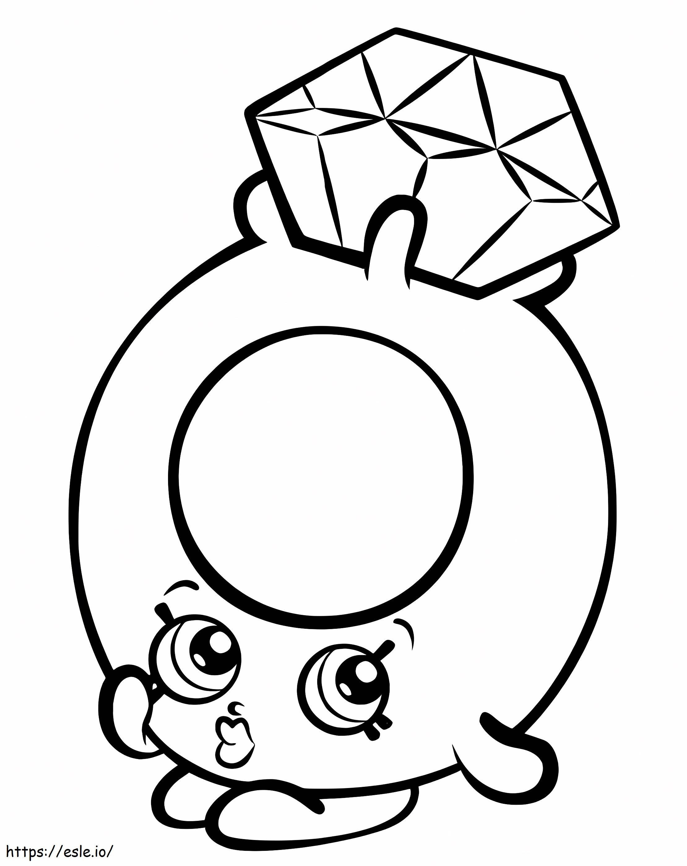 ROXY RING Shopkin coloring page