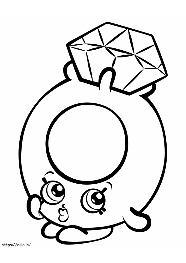 ROXY RING Shopkin coloring page