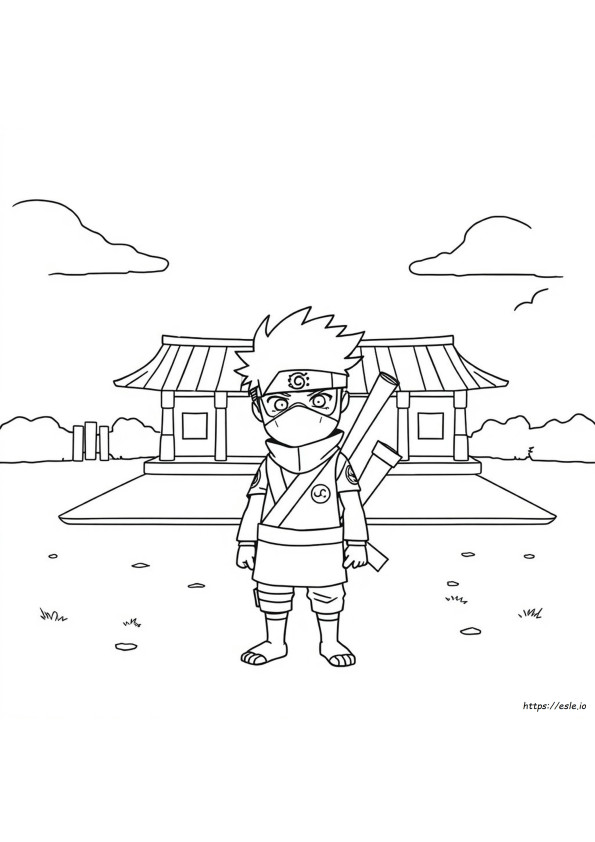 Kakashi Lembar Mewarnai