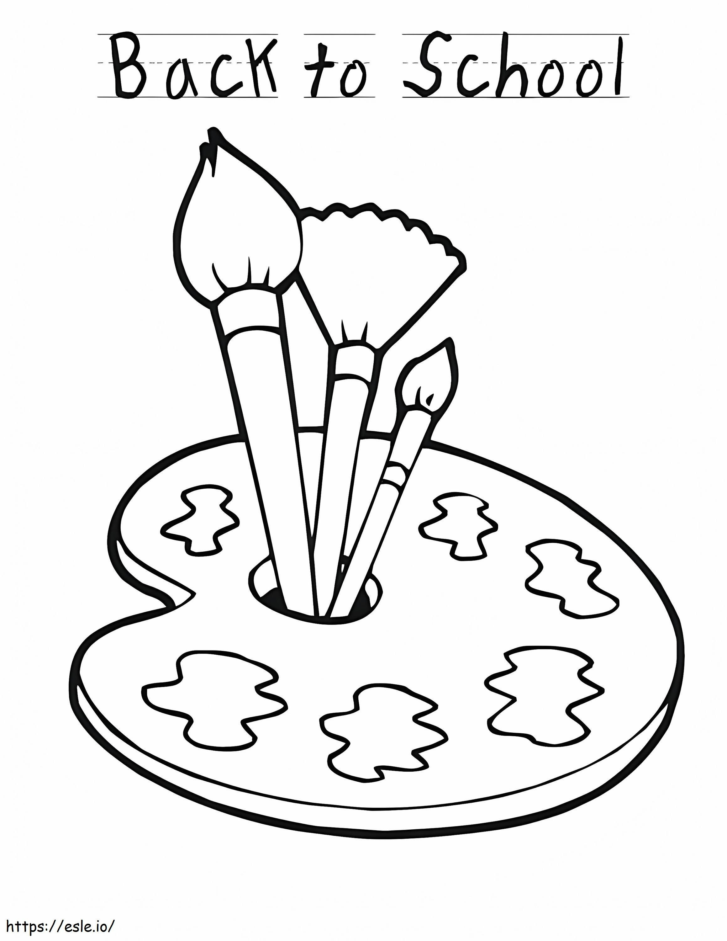 Back To School To Color coloring page