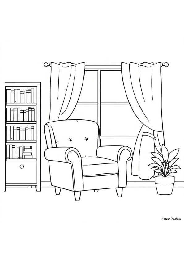 Armchair Coloring Page