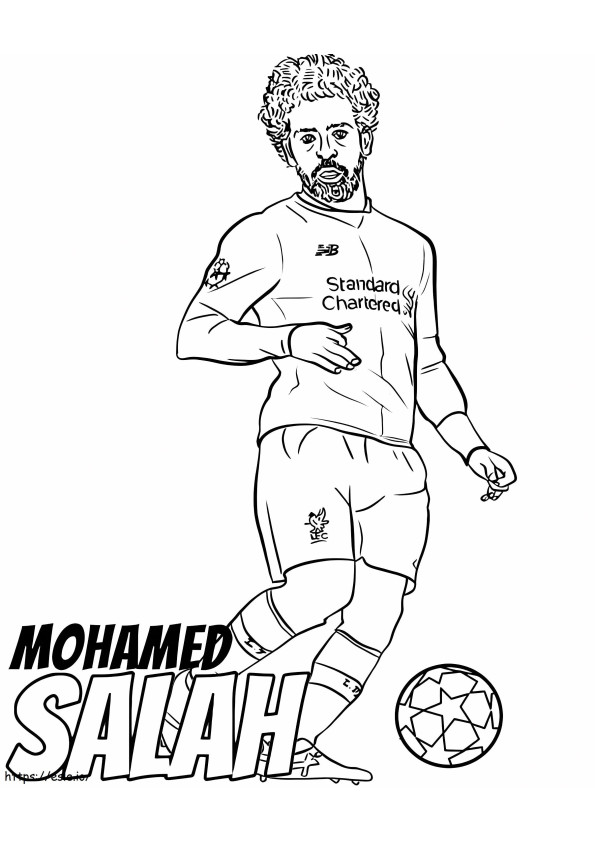 Mohamed Salah 1 de colorat